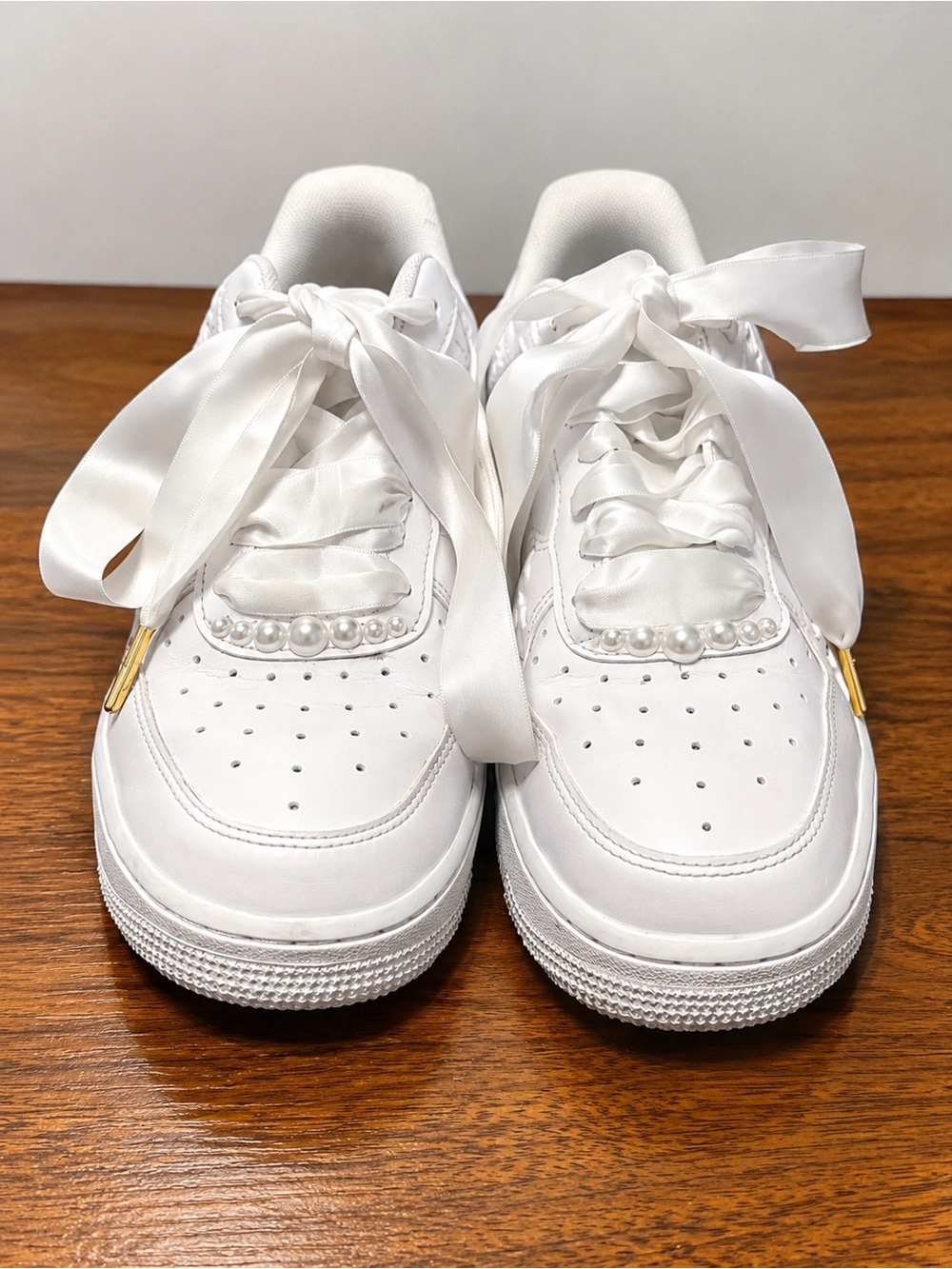 Nike Air Force 1 ’07 LX Pearl White Floral Rose Satin Women’s Size 7 HF2016-100